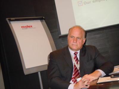 Molex全球銷售(shòu)市場事業部市場傳播(bō)副總裁Brian Krause